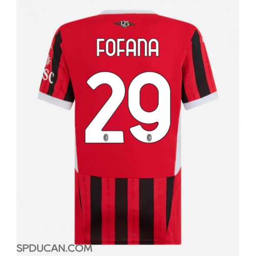 Zenski Nogometni Dres AC Milan Youssouf Fofana #29 Domaci 2024-25 Kratak Rukav